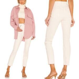 RE/DONE Orginals 90s High Rise Ankle Crop in Vintage White size 27 NWT